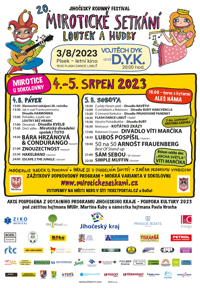 Mirotice plakát léto 2023