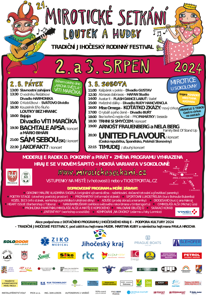 Mirotice plakát léto 2024