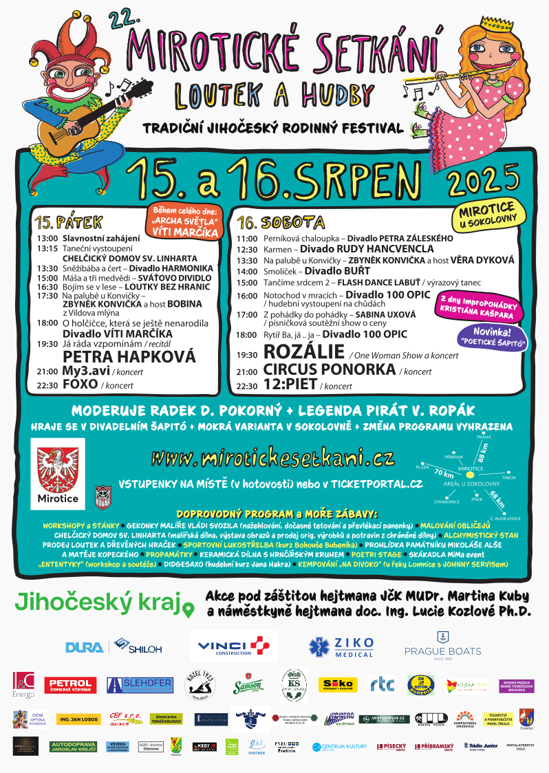 Mirotice plakát léto 2025